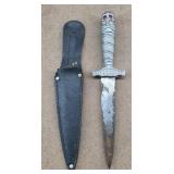 Solingen Skull Head Handle Dagger w/ Sheath