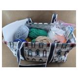 Yarn & Craft Supplies in Tote Bag