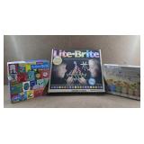 Bedtime Stories Puzzle, Lite-Brite, Flower Puzzle