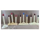 Vintage Christmas Candolier Window Candles