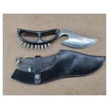 Curved Fantasy Cobra Spike Knife w/ Sheath