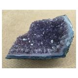 Amethyst Cluster Geode w/ Polished Agates