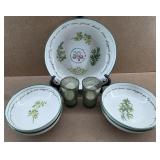 "Herb Garden" Dishes by Gibson Designs & Candles