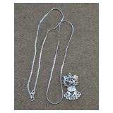 925 Cat Pendant & 925 Chain Necklace