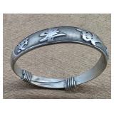 Asian Metal Bangle Bracelet