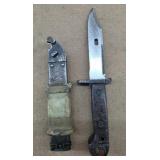 Romanian Style AKM Bayonet & Wire Cutter Scabbard