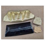 4pc Vintage Clutch & Coin Purses
