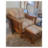 Bassett "Grove Park" Mission Armchair & Ottoman