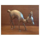 MCM Solid Brass Deer Fawn Figure