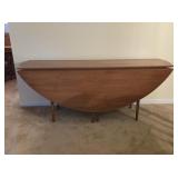 Walnut Drop Leaf Dining Table