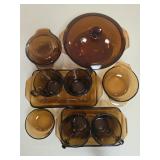 Harvest Amber Glass Dishes