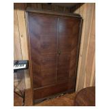20th Century Art Deco Veneer Armoire