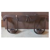 1800s Ox Yoke Repurposed Light Fixture