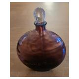 Amethyst Blown Glass Perfume Bottle