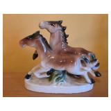 1960s Galloping Horses Figurine