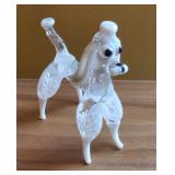 Mini Hand-blown Glass Poodle