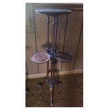 Four Top Multi-Tier Pedestal Plant Stand