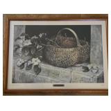 1996 Appalachian Spring Basket Dogwood Painting