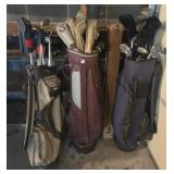 3 sets of Golf Clubs