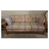 Bassett "Grove Park" Mission Style Oak Sofa