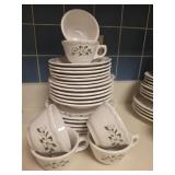 Dogwood Cups & Saucers-6 place setting