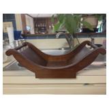 Mahogany Cheese Sleigh/ Cradle