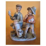 Lefton Elderly GOlfing Couple Figurine