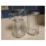 Clear Glass Creamer & Sugar Containers