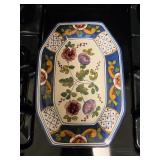Portugal Hand-Painted Ceramic Serving Tray
