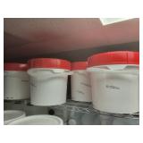 (8) 3.5gal Buckets w/ Lids - food grade