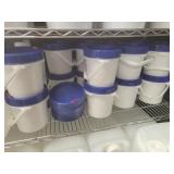 (16) 0.6gal Screw Top Bucket (5) Additional Lids &