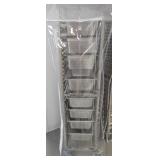 Stainless Steel Hotel Pan Rolling Rack w/ 8 Pans