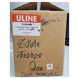 (1) Partial Box 2oz Double Wall Tub, round bottom