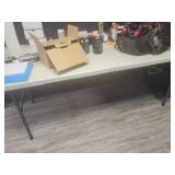 6ft Folding Table - TABLE ONLY, NO CONTENTS