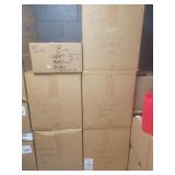 (4) full & (1) partial boxes of HDPE 8oz bottles &