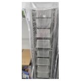 Hotel Pan Rolling Rack w/ 8 pans AND COVER