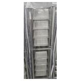 Stainless Steel Hotel Pan Rolling Rack w/ 8 Pans