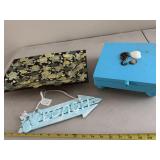 Turtle Serving Tray, BEACH Sign, wood keepsake