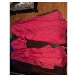 RED Window Curtain Set