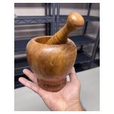 Wood Mortar & Pestle