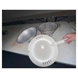 Vintage Tin Strainer Set