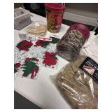 LOT of Christmas Crafting Supplies & clothepins