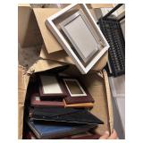 Box full of picture frames