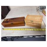2 Nice Decorative Wood Keepsake Boxes