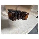 Lot: New Brown glass bottles droplets