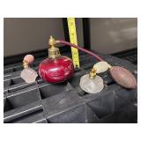 Set Vintage Miniature Perfume Spray Bottles