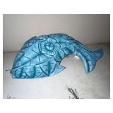 New: Large Wood Fish Bowl w/ Lid