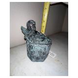 New stock: Verdigris Angel Bowl Statue