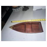 Wood Boat/Canoe Shelf: wall hanging