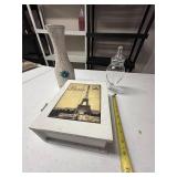 PARIS keepsake box, candy dish and painted milk bo